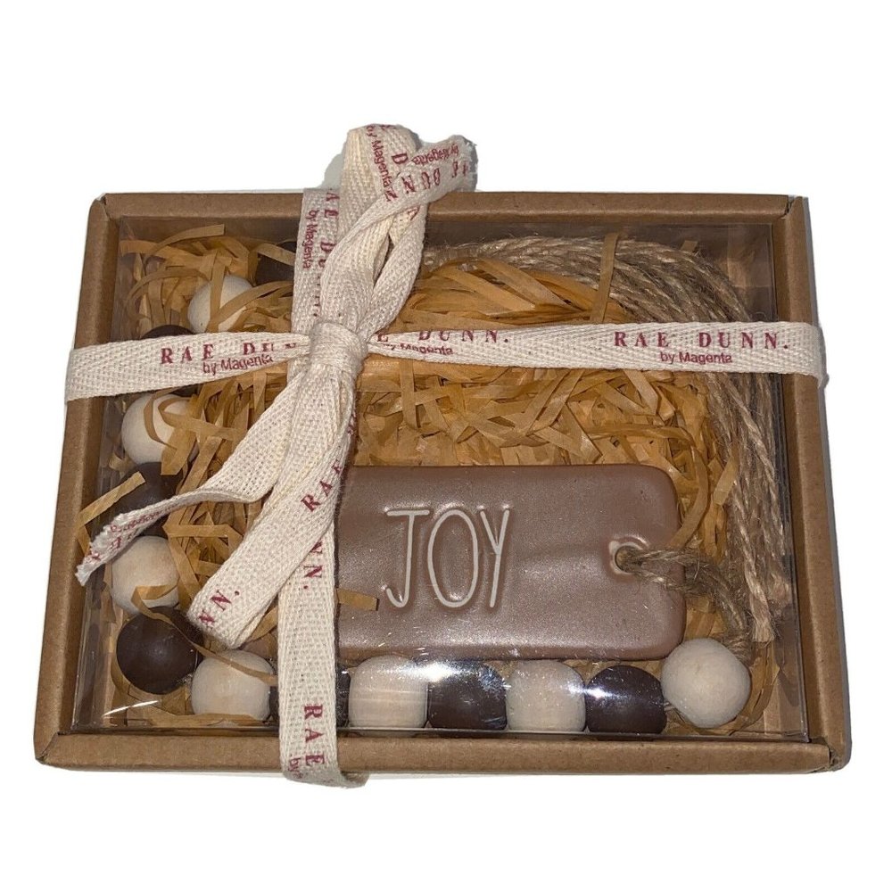 Rae Dunn Ceramic Joy Tag Decor